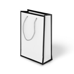 Kika - Mat Beyaz Karton Çanta 11x16,5cm