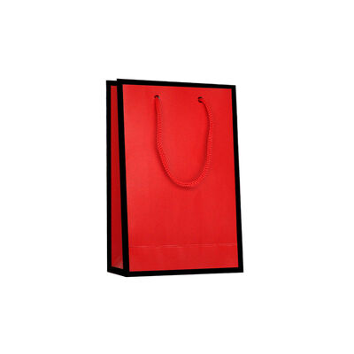 Mat Kırmızı Karton Çanta 11x16,5cm