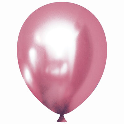 Açık Pembe Krom Balon 12