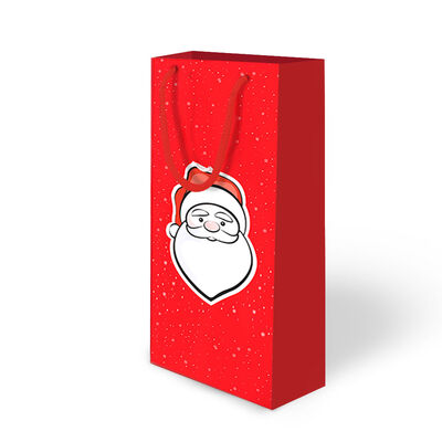 Noel Baba Karton Çanta12x35