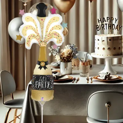 Party Champagne Mini Grabo Folyo Balon 14