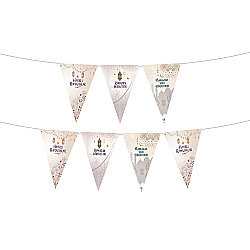 150 cm Ramadan Theme Triangle Pennant Banner – Ramadan Mubarak Wall Garland - 2