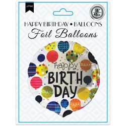 Kikajoy - Happy Birthday Balloons Folyo Balon 18