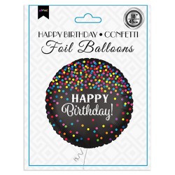 Kikajoy - Happy Birthday Confetti Folyo Balon 18