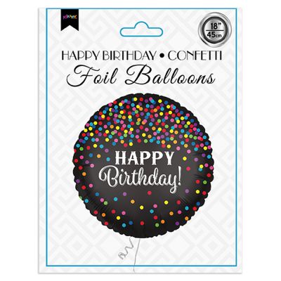 Happy Birthday Confetti Folyo Balon 18