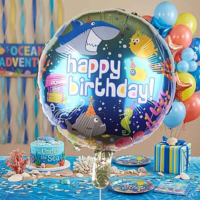 Happy Birthday Ocean Folyo Balon 18