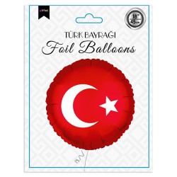 Kikajoy - Türk Bayrağı Folyo Balon 18