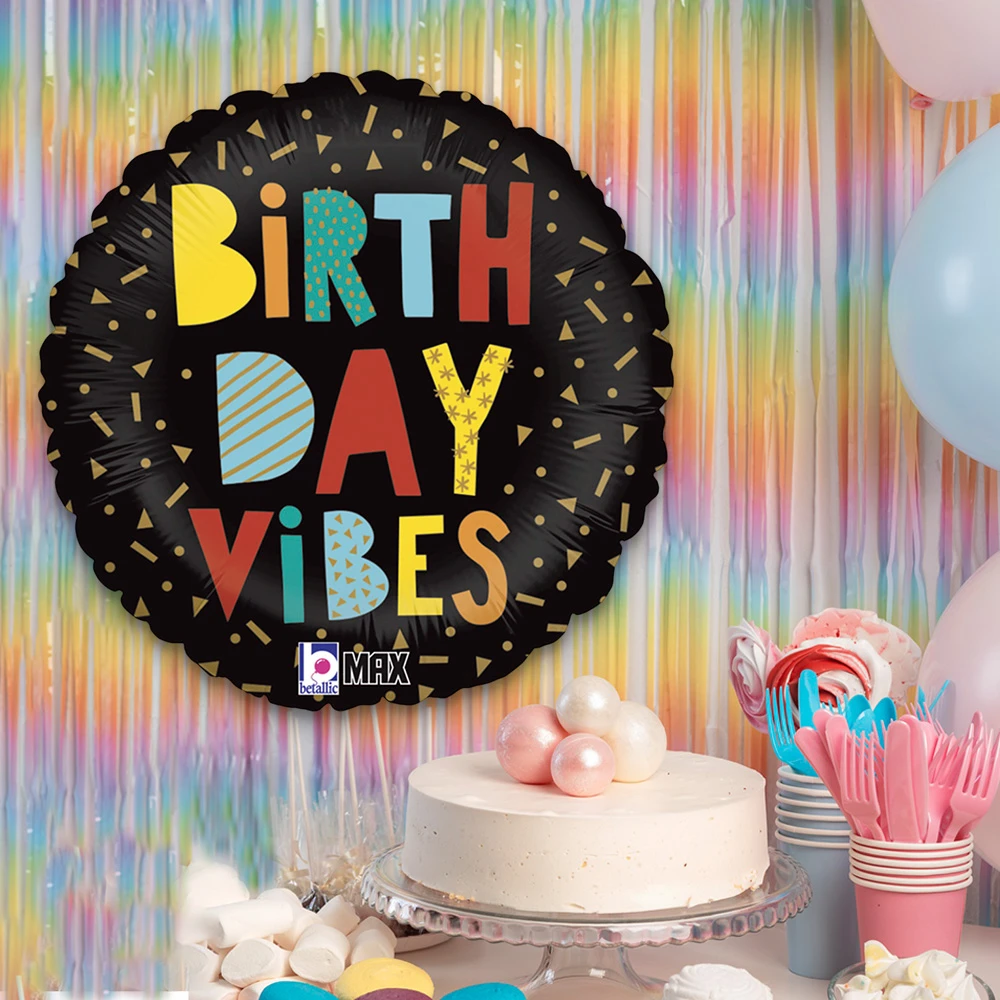 Birthday Vibes Grabo Folyo Balon 18"