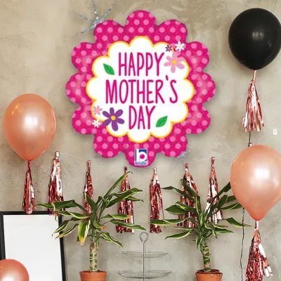 Flower Garden Mothers Day Holographic Grabo Folyo Balon 18