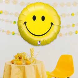 Smiley Face Grabo Folyo Balon 18