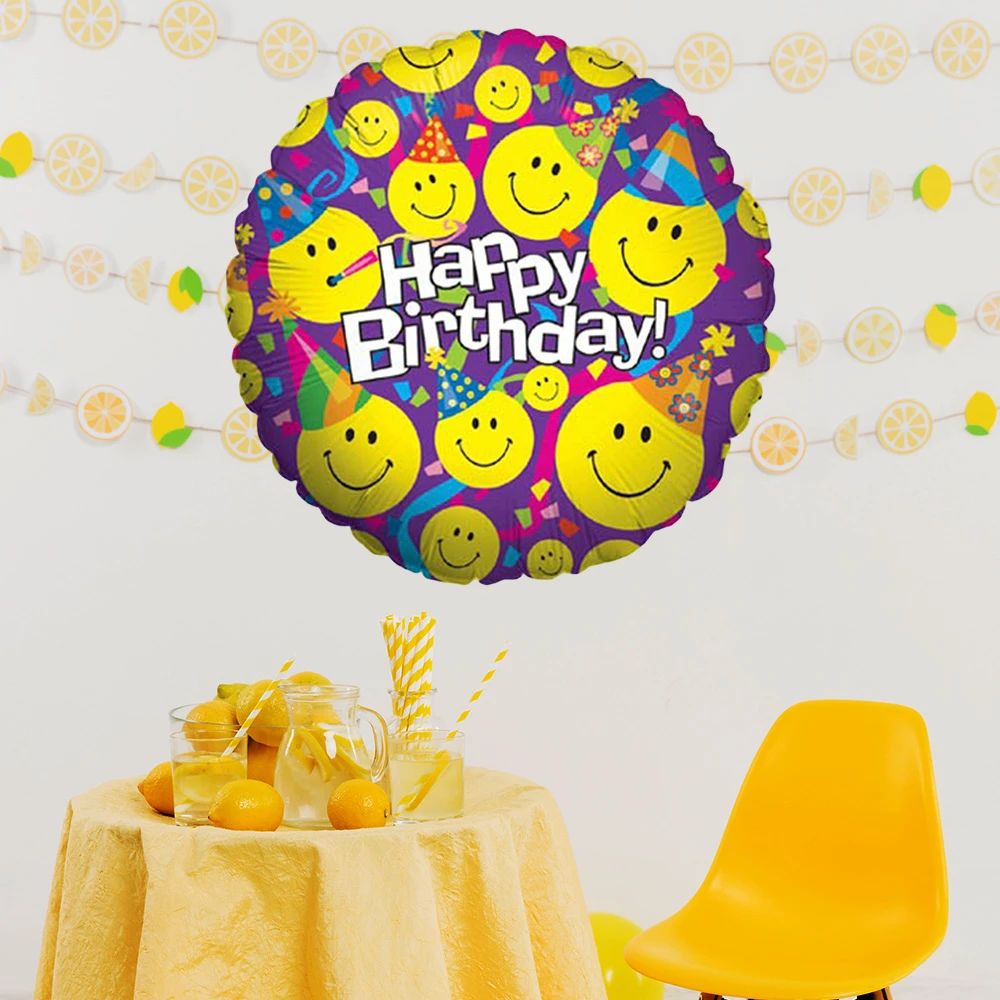 Smiley Party Grabo Folyo Balon 18"