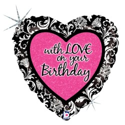 Grabo - With Love On Your Birthday Grabo Folyo Balon 18