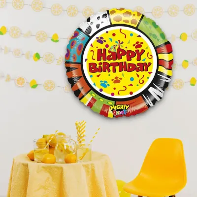 Mighty Zooloons Birthday Grabo Folyo Balon 21