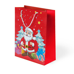 Kika - Noel Baba Karton Çanta 25x30cm
