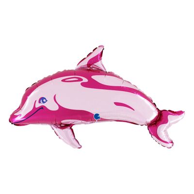 Fuxia Dolphin Grabo Folyo Balon 34