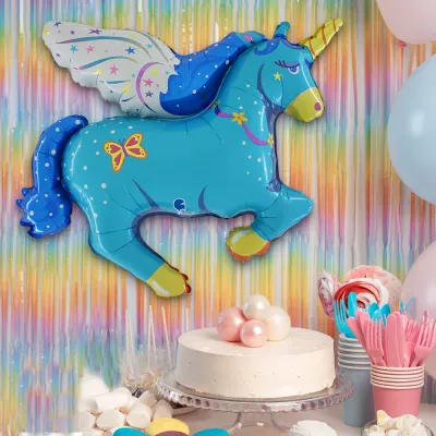 Blue Unicorn Grabo Folyo Balon 40