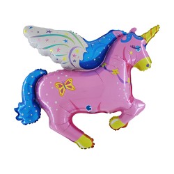 Grabo - Pink Unicorn Grabo Folyo Balon 40