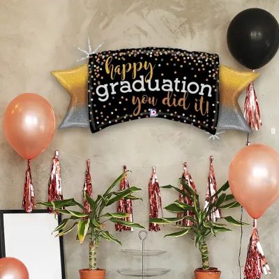 Metallic Ombre Graduation Grabo Folyo Balon 46