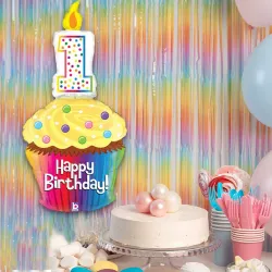 Happy 1st B-Day Cupcake Grabo Folyo Balon 47