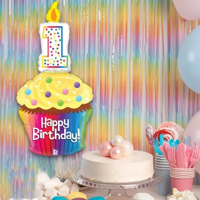 Happy 1st B-Day Cupcake Grabo Folyo Balon 47