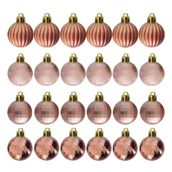Bronz Lüks Ağaç Süsleme Seti 4 cm - 2
