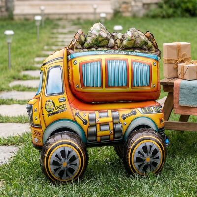 4D Standing Construction Truck Balloon - 1