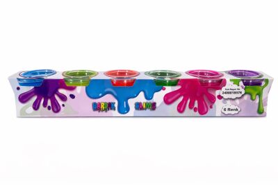 6lı Bardak Slime 6 Renk - 1