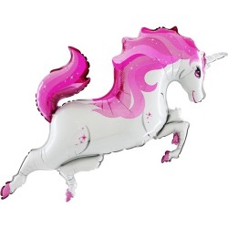 Grabo - Rainbow Unicorn Body Pink Grabo Folyo Balon 48