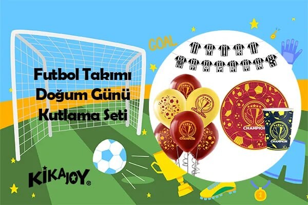 Futbol Takımı Doğum Günü Kutlama Setleri