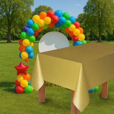 Altın Plastik Masa Örtüsü - 1