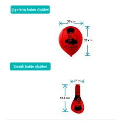 Atatürk Latex Balloons 11