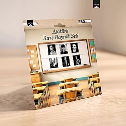 Atatürk Square Flag Banner Set - Kikajoy