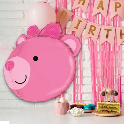 Baby Girl Bear Grabo Folyo Balon 27