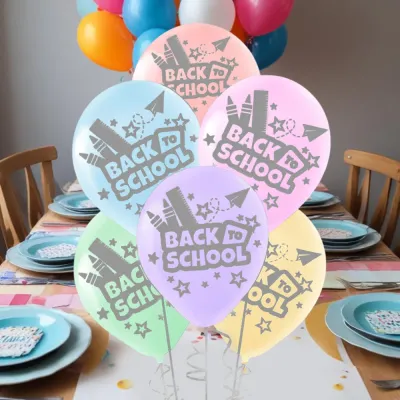 Back to Scholl Macaron Pastel Balloons 12