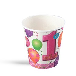 Balloons Paper Cups Pink - Thumbnail