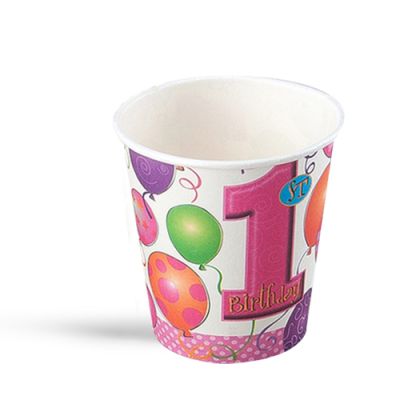Balloons Paper Cups Pink