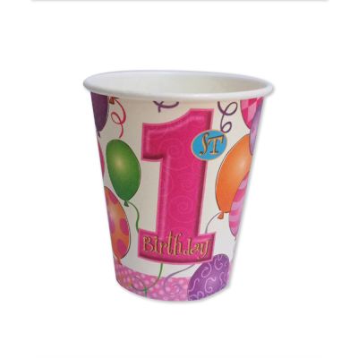 Balloons Paper Cups Pink