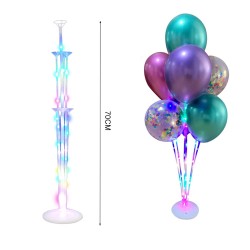 Led Işıklı Balon Standı 70cm - Thumbnail