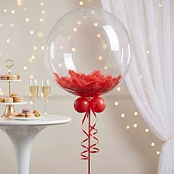 Kırmızı Balon Süsleme Tüyü - 1