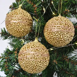 Beaded Ball Ornaments - 1