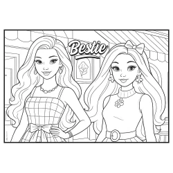 Bestie Coloring Placemat - 3