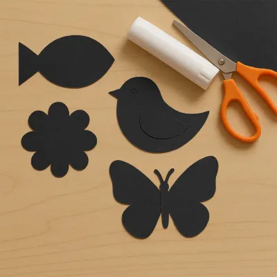 Black Construction Paper - 1