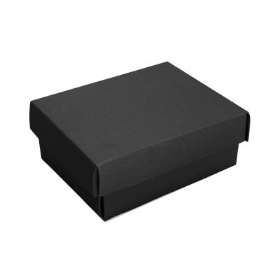Black Cotton-Filled Necklace Box - 2