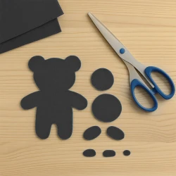 Black Craft Felt Sheet - 1
