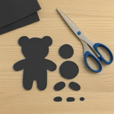 Black Craft Felt Sheet - 1