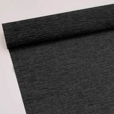 Black Crepe Paper Roll - 2