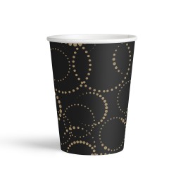 Black Elegant Paper Cups - Kikajoy
