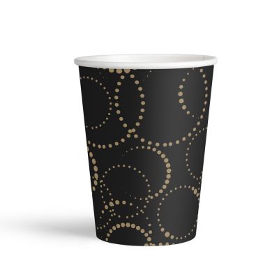 Black Elegant Paper Cups - 1