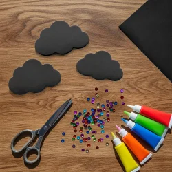 Black EVA Craft Foam Sheet - 1