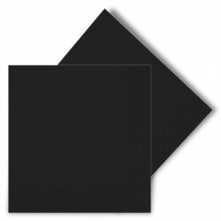 Black Paper Napkins - Kikajoy